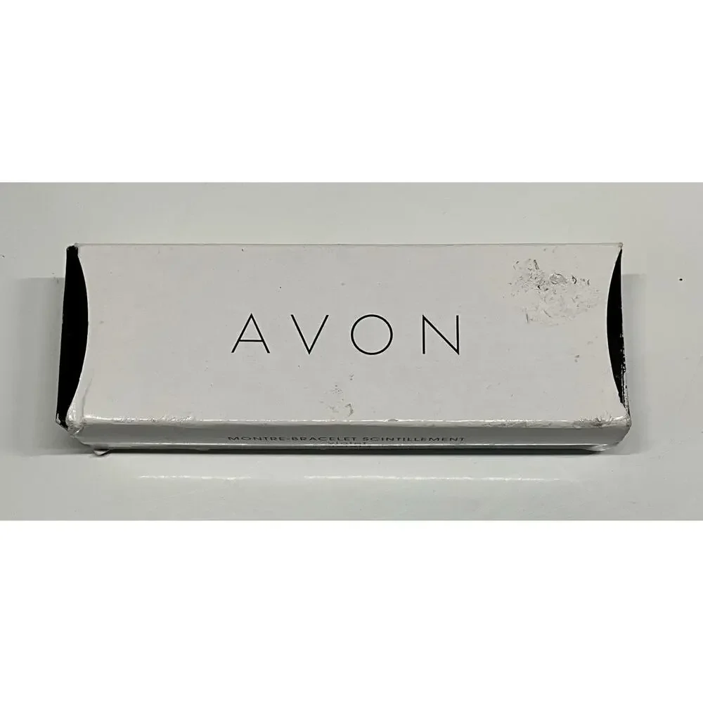 Retro Avon Quartz Purple Glittering Strap Watch 2011 WORKS - BNIB